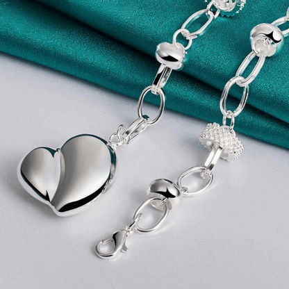 "Eternal Love" Sterling Silver Heart Necklace