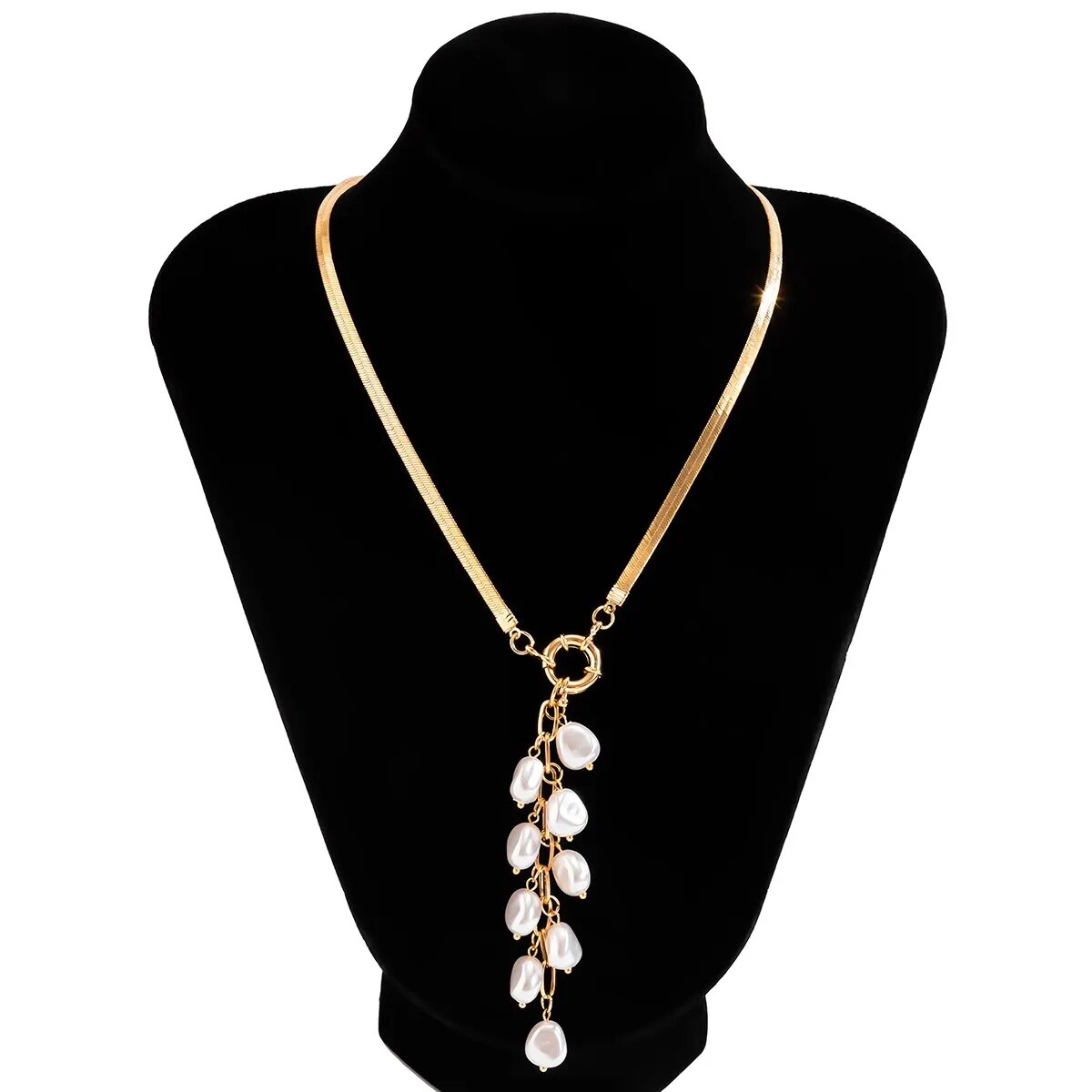 "CLASSY PEARL" Accent Pendant Necklace