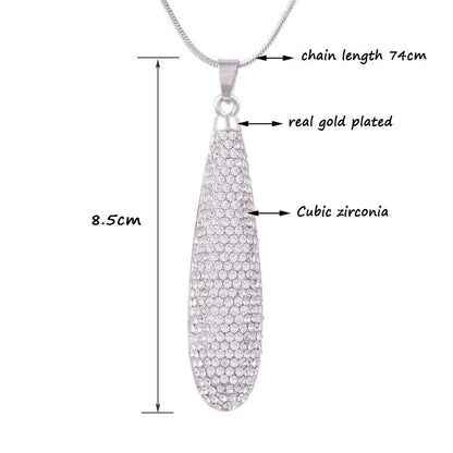 "Crystal Elegance" Pendant Necklace