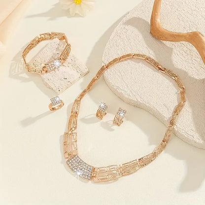 14K Gold Plated Complete Jewelry Set