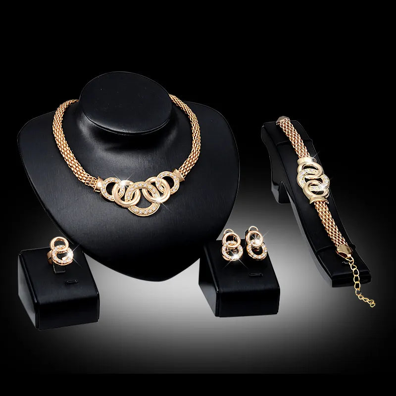 14K Gold Plated Complete Jewelry Set