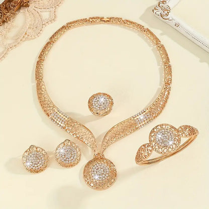 14K Gold Plated Complete Jewelry Set