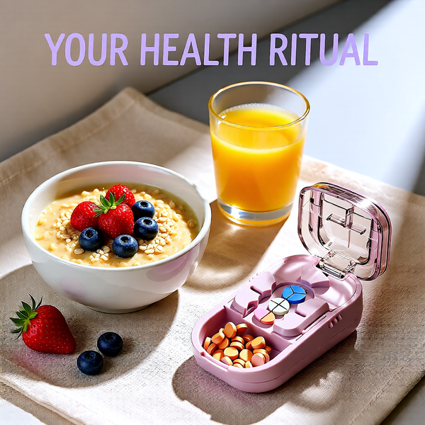 Compact Pill Cutter Organizer