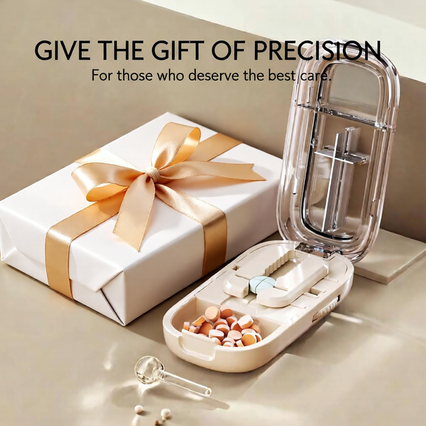 Compact Pill Cutter Organizer