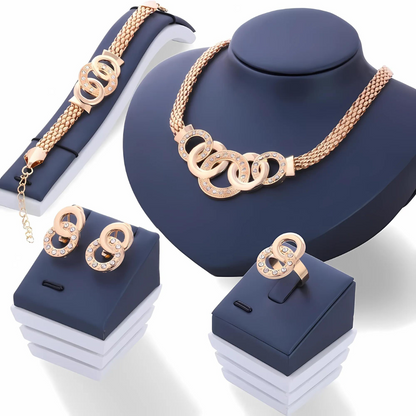 14K Gold Plated Complete Jewelry Set