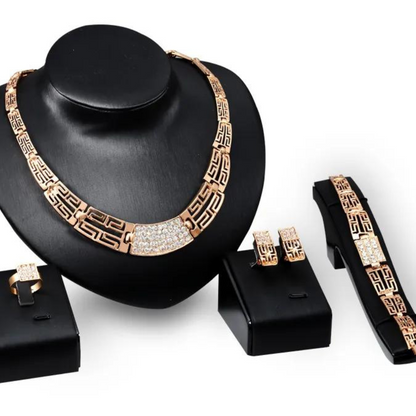 14K Gold Plated Complete Jewelry Set