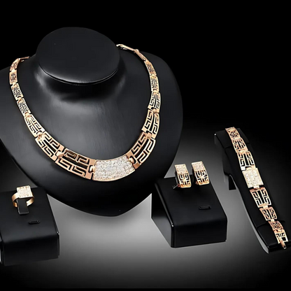 14K Gold Plated Complete Jewelry Set