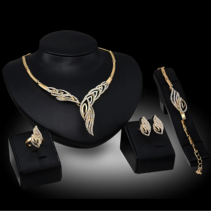 14K Gold Plated Complete Jewelry Set