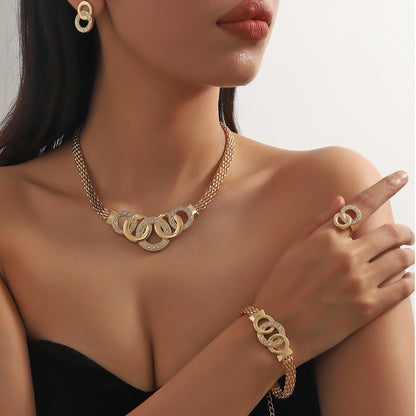 14K Gold Plated Complete Jewelry Set