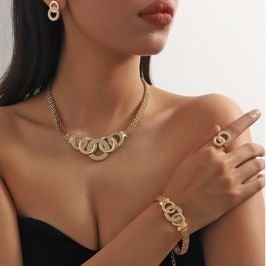 14K Gold Plated Complete Jewelry Set