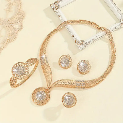 14K Gold Plated Complete Jewelry Set