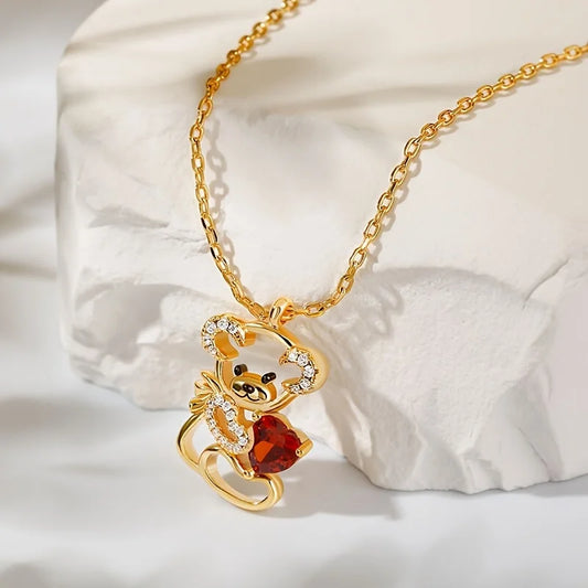 Charming Bear Necklace