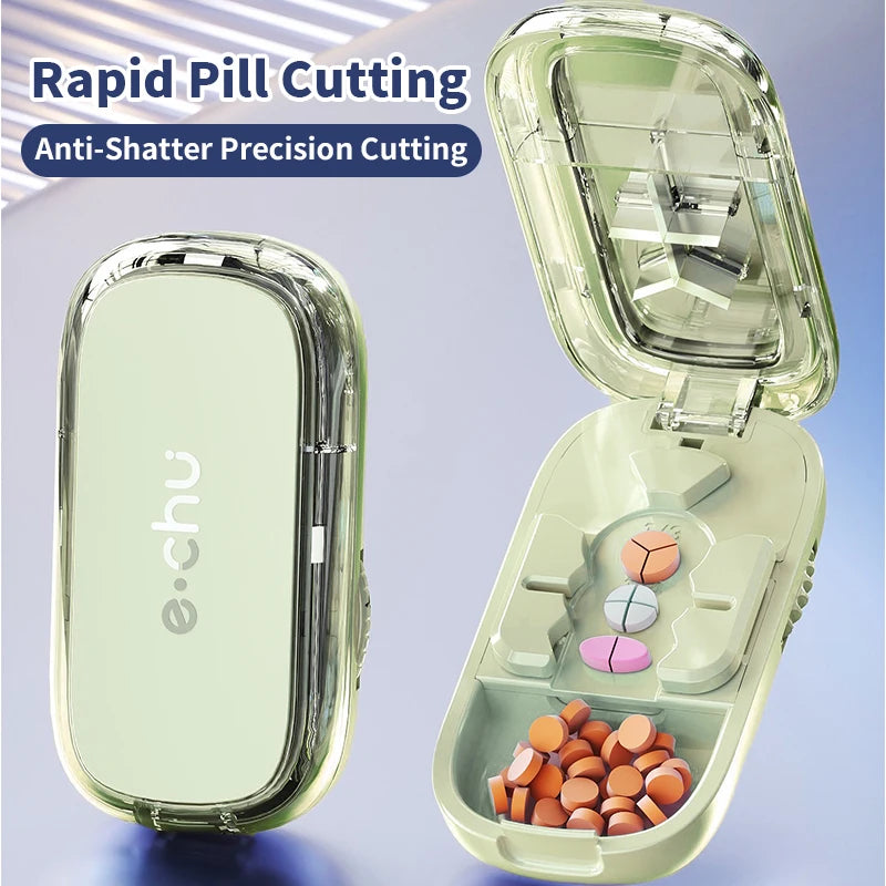 Compact 3 Sizes Perfect Pill Cutter Organizer