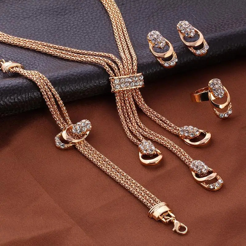 14K Gold Plated Complete Jewelry Set